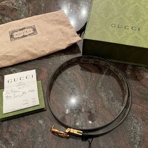Womens Gucci Belt, Reversible, Size 85